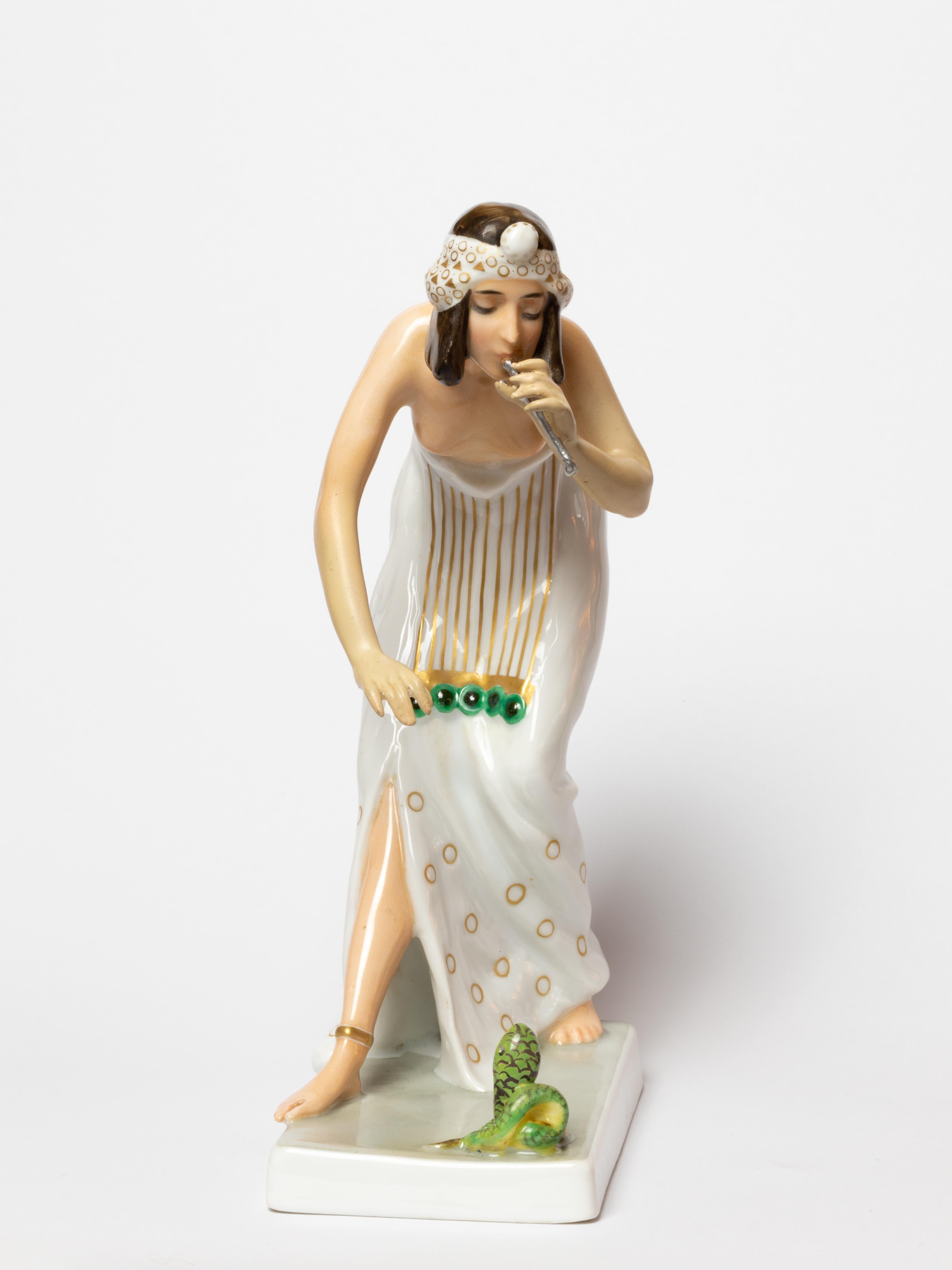 XX secolo Serpente di charme in porcellana Art Deco Berthold Boess, Rosenthal Selb in vendita