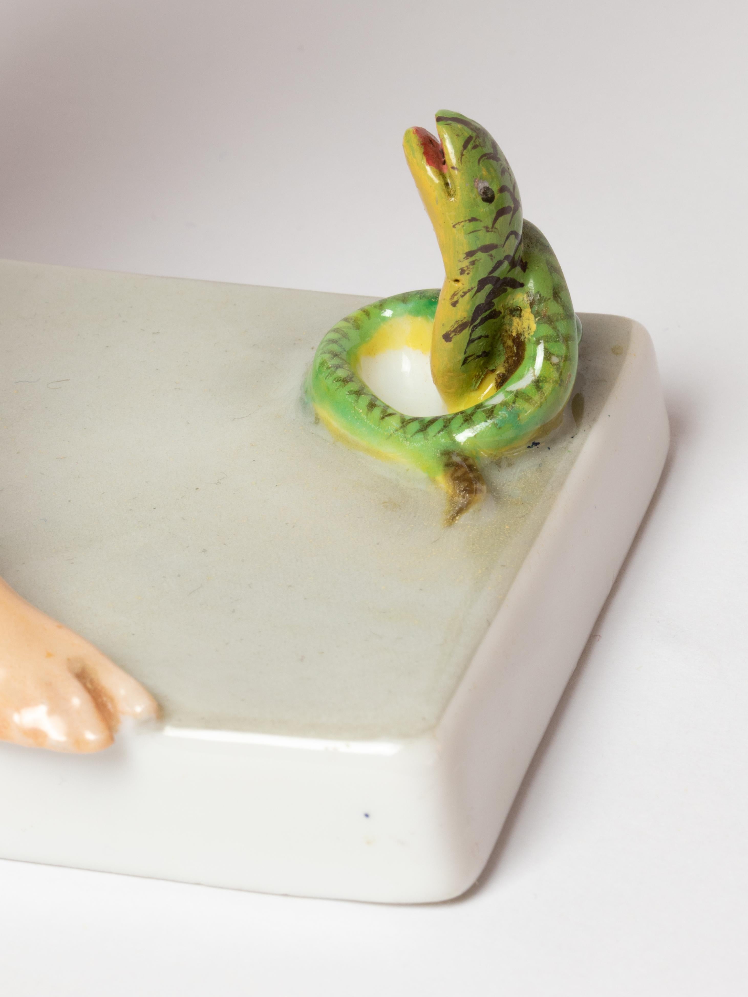 Serpente di charme in porcellana Art Deco Berthold Boess, Rosenthal Selb in vendita 2