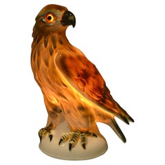 Vintage Art Deco Porcelain Eagle Perfume Lamp, Germany, 1930s