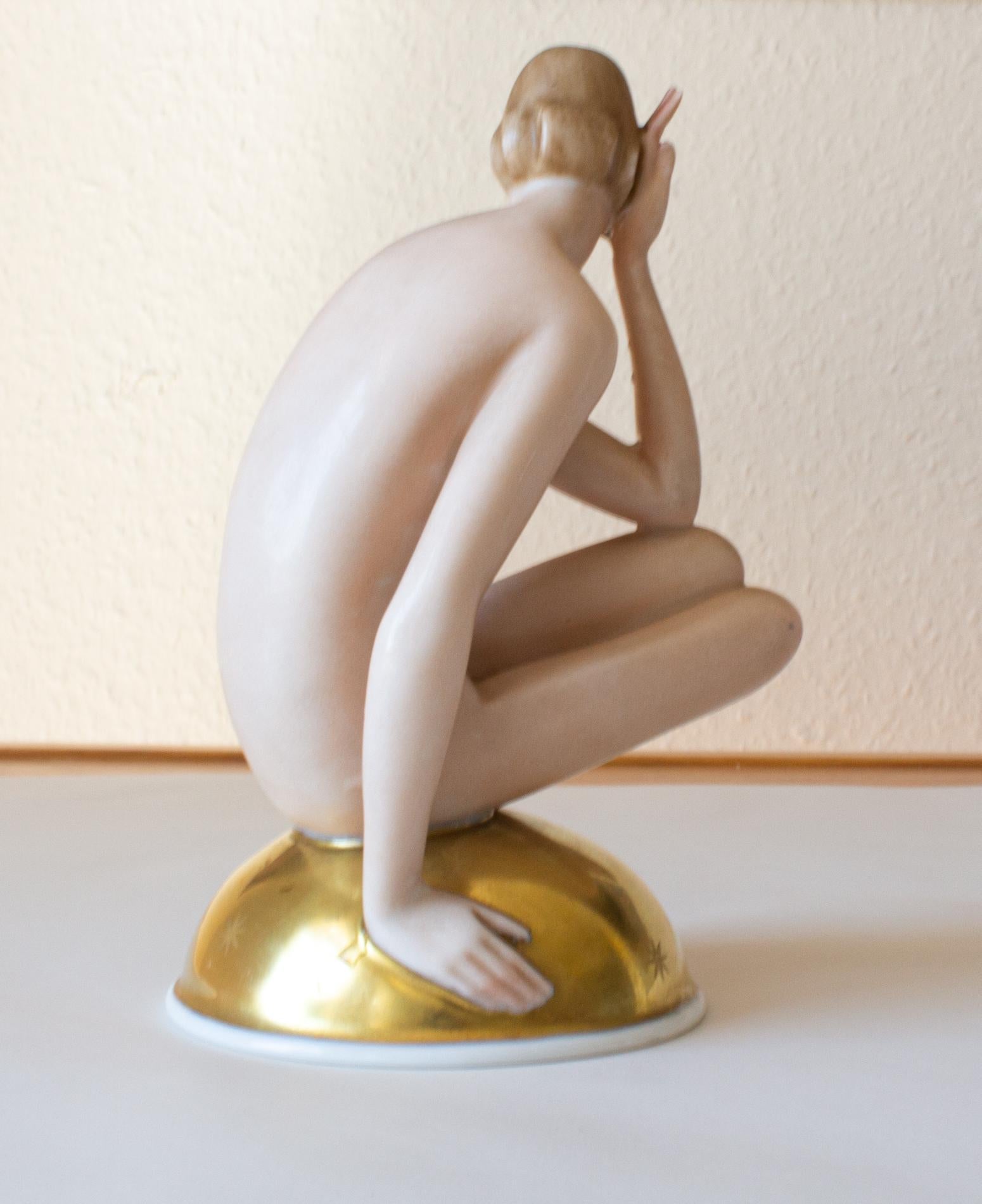 Mid-20th Century Art Deco Porcelain Figure by Gerhard Schliepstein for Rosenthal, 1931