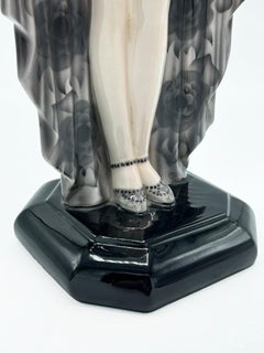Art Deco porcelain figurine by Josef Lorenzl for Goldscheider, "Harem Dancer"