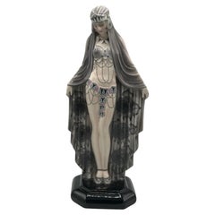 Art Deco porcelain figurine by Josef Lorenzl for Goldscheider, "Harem Dancer"