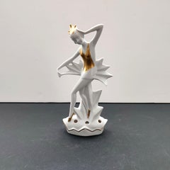 Figurilla de porcelana Art Déco de Theodor Degenring, Gunthersfeld, años 30