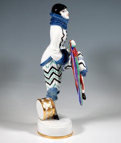 Figurine Art Déco en porcelaine ''Merry March'', C. Holzer-Defanti, Rosenthal Allemagne