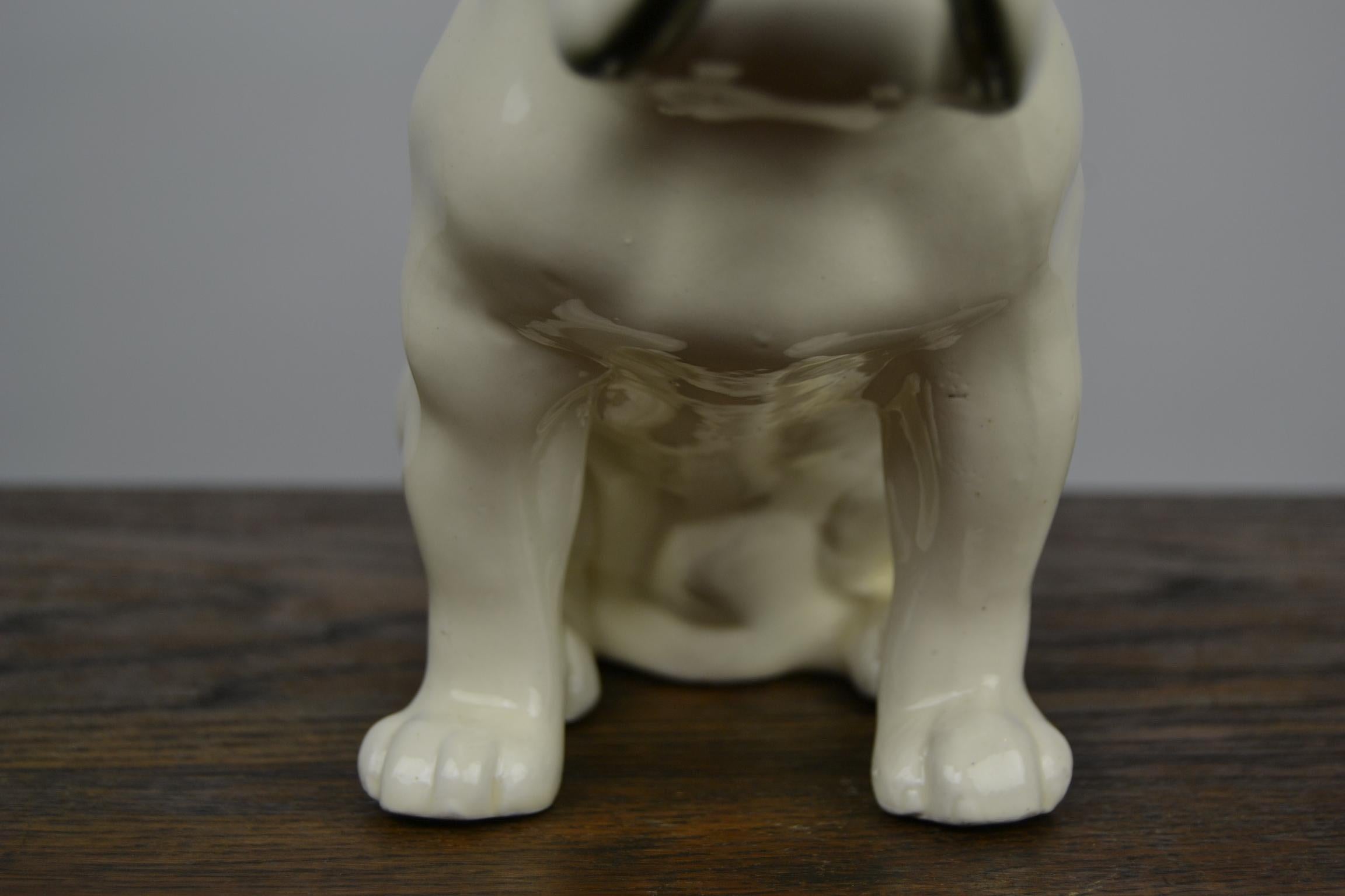 Art Deco Porcelain French Bulldog Figurine, Germany, 1930s 9