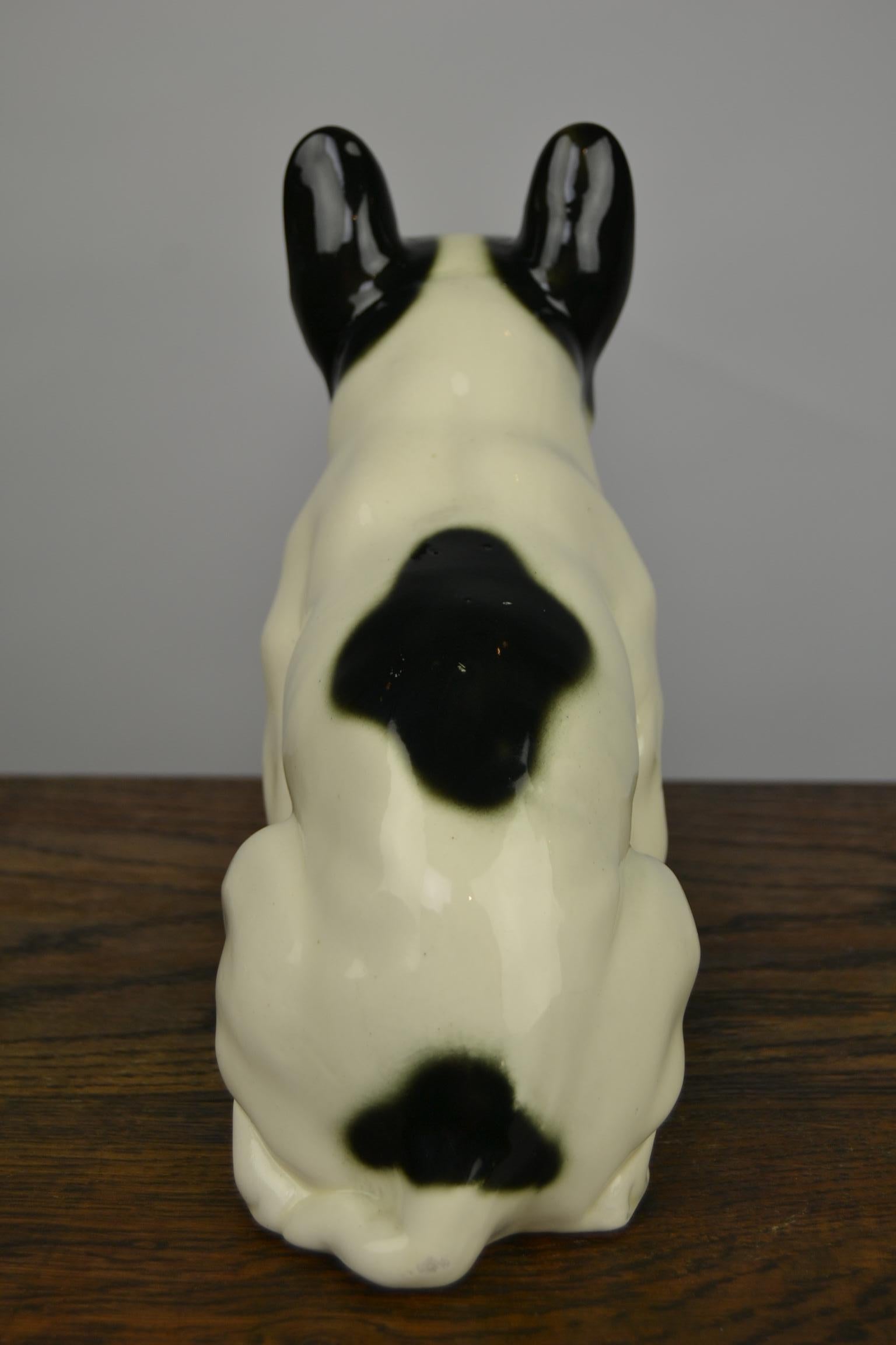 Art Deco Porcelain French Bulldog Figurine, Germany, 1930s 1