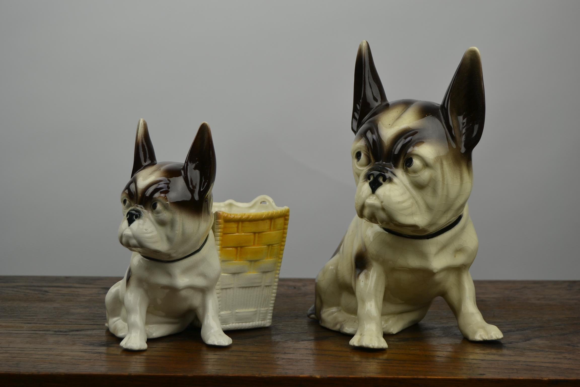 Art Deco  Porcelain French Bulldog Figurine , Germany  6