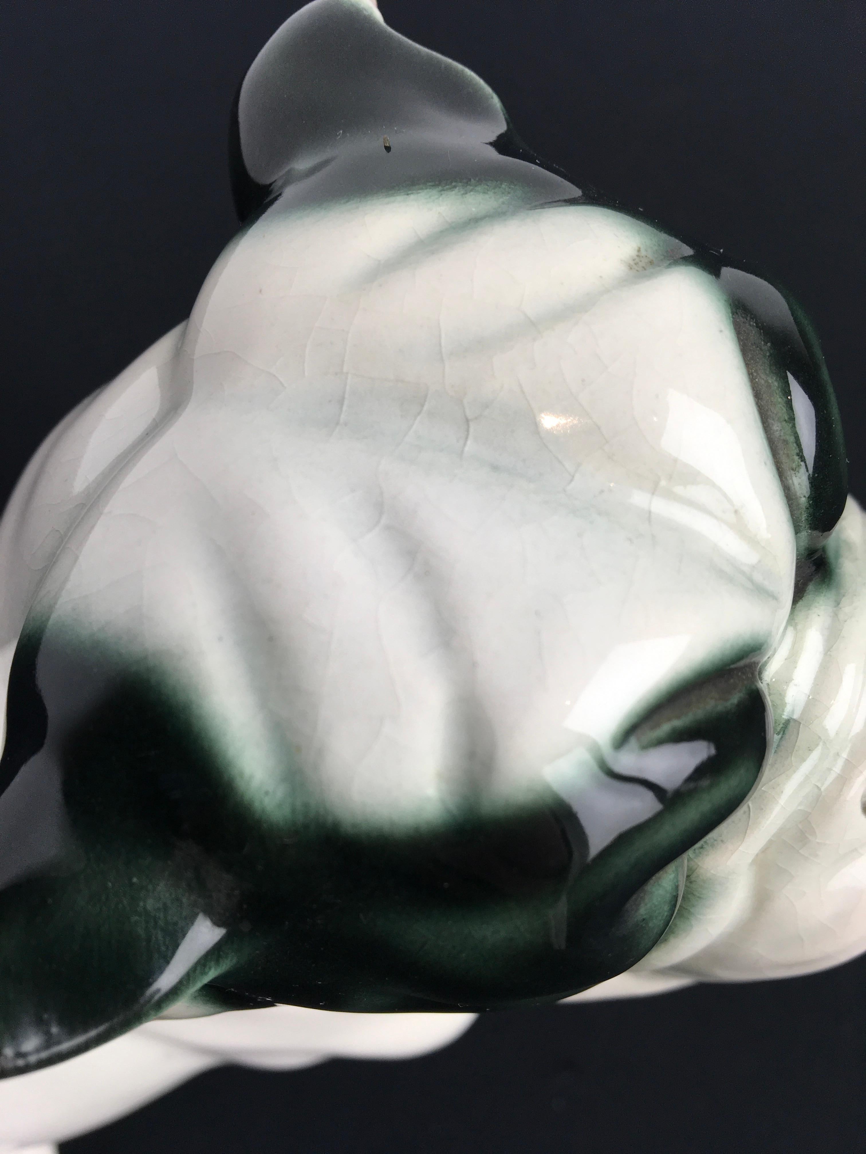 Art Deco Porcelain French Bulldog, Germany, 1930s 7