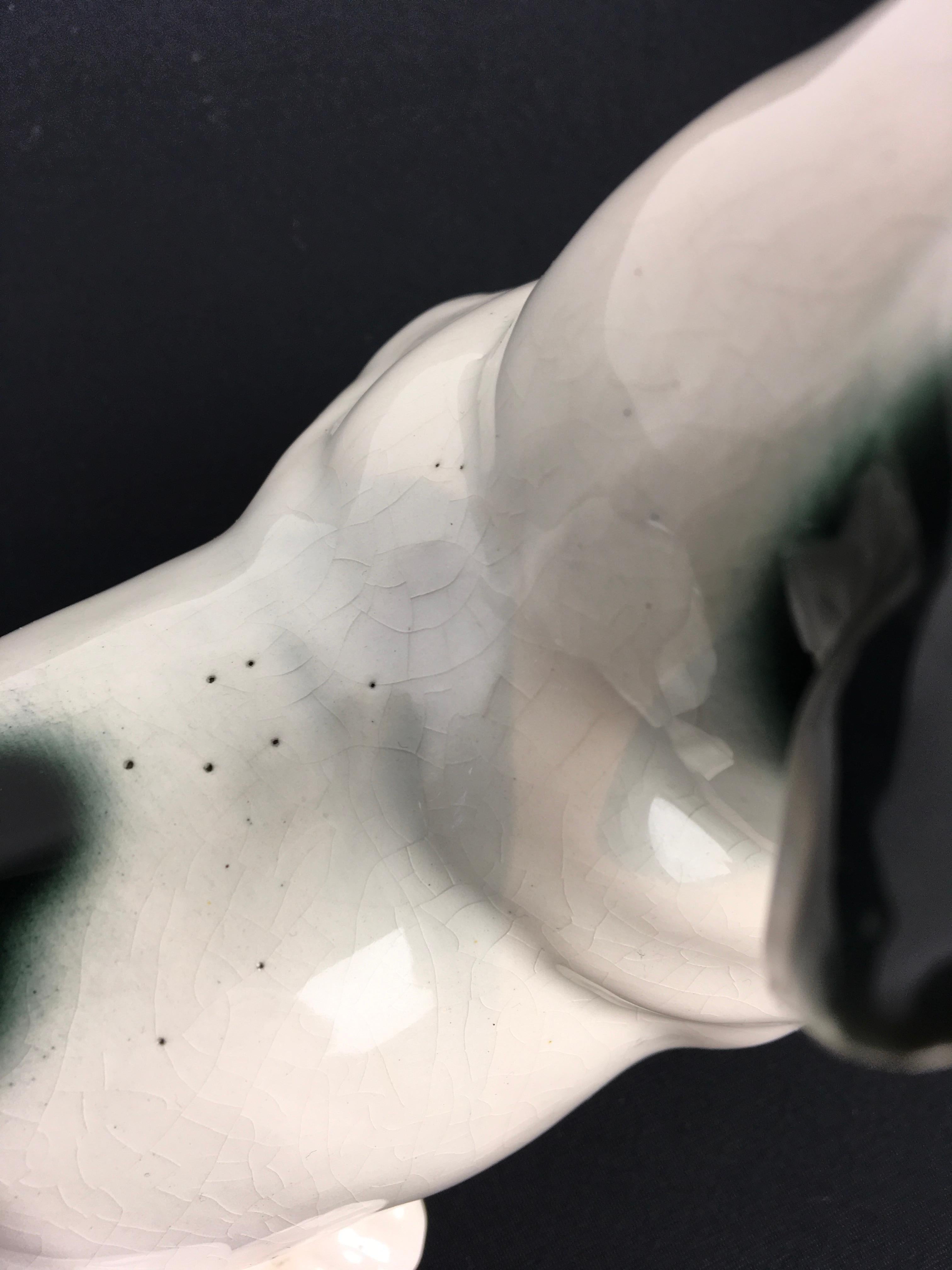 Art Deco Porcelain French Bulldog, Germany, 1930s 8