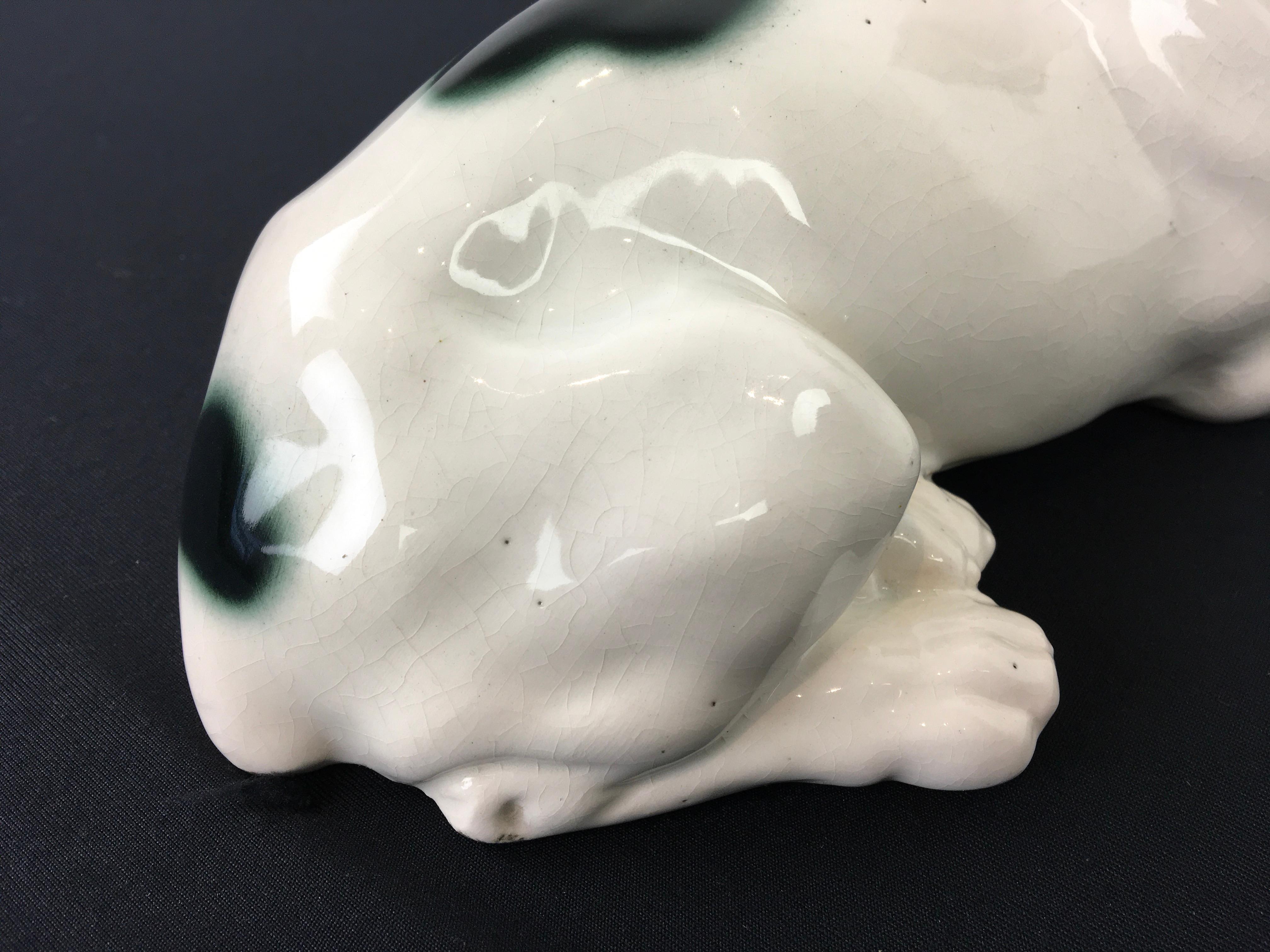 Art Deco Porcelain French Bulldog, Germany, 1930s 10