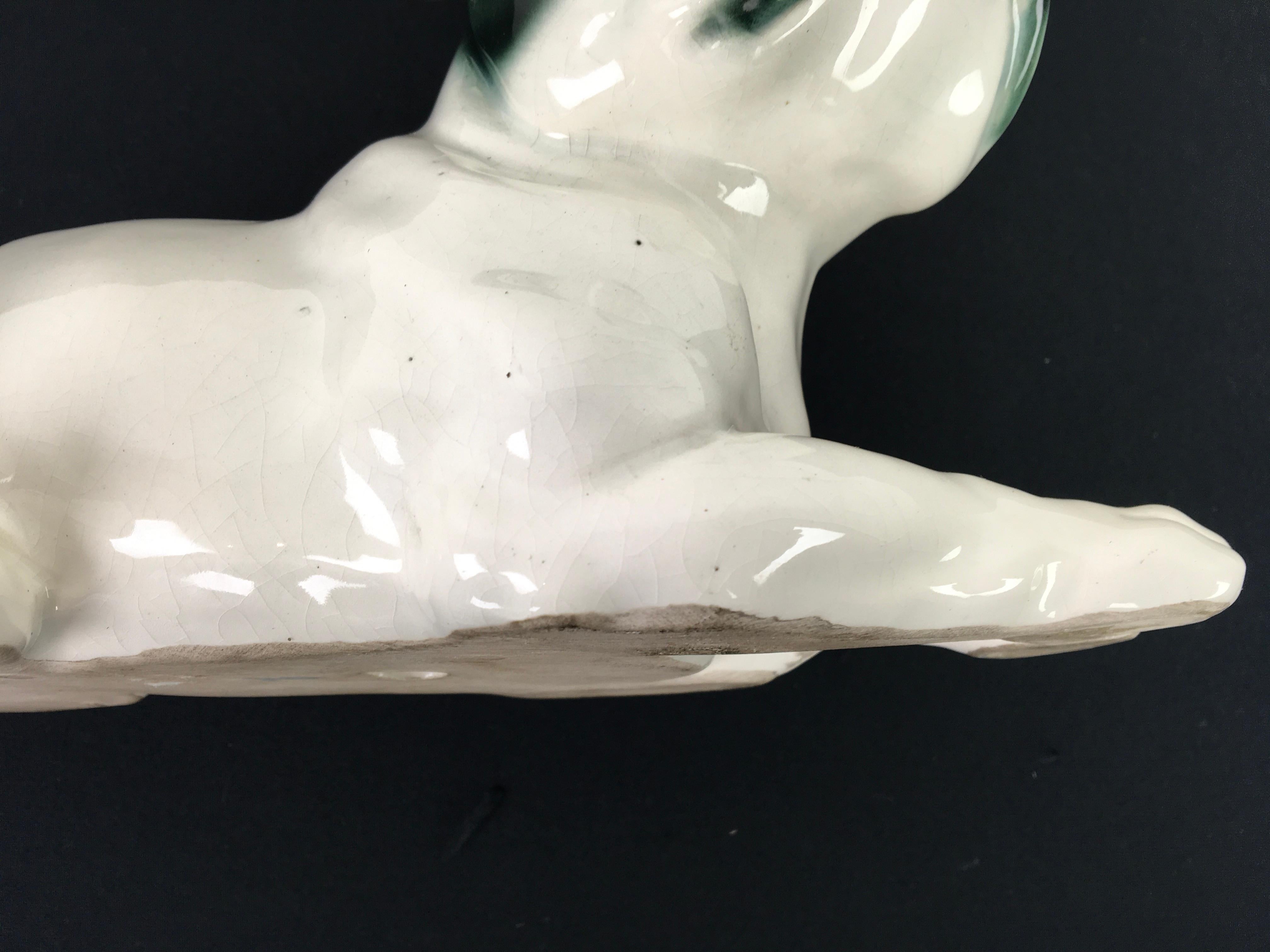 Art Deco Porcelain French Bulldog, Germany, 1930s 12