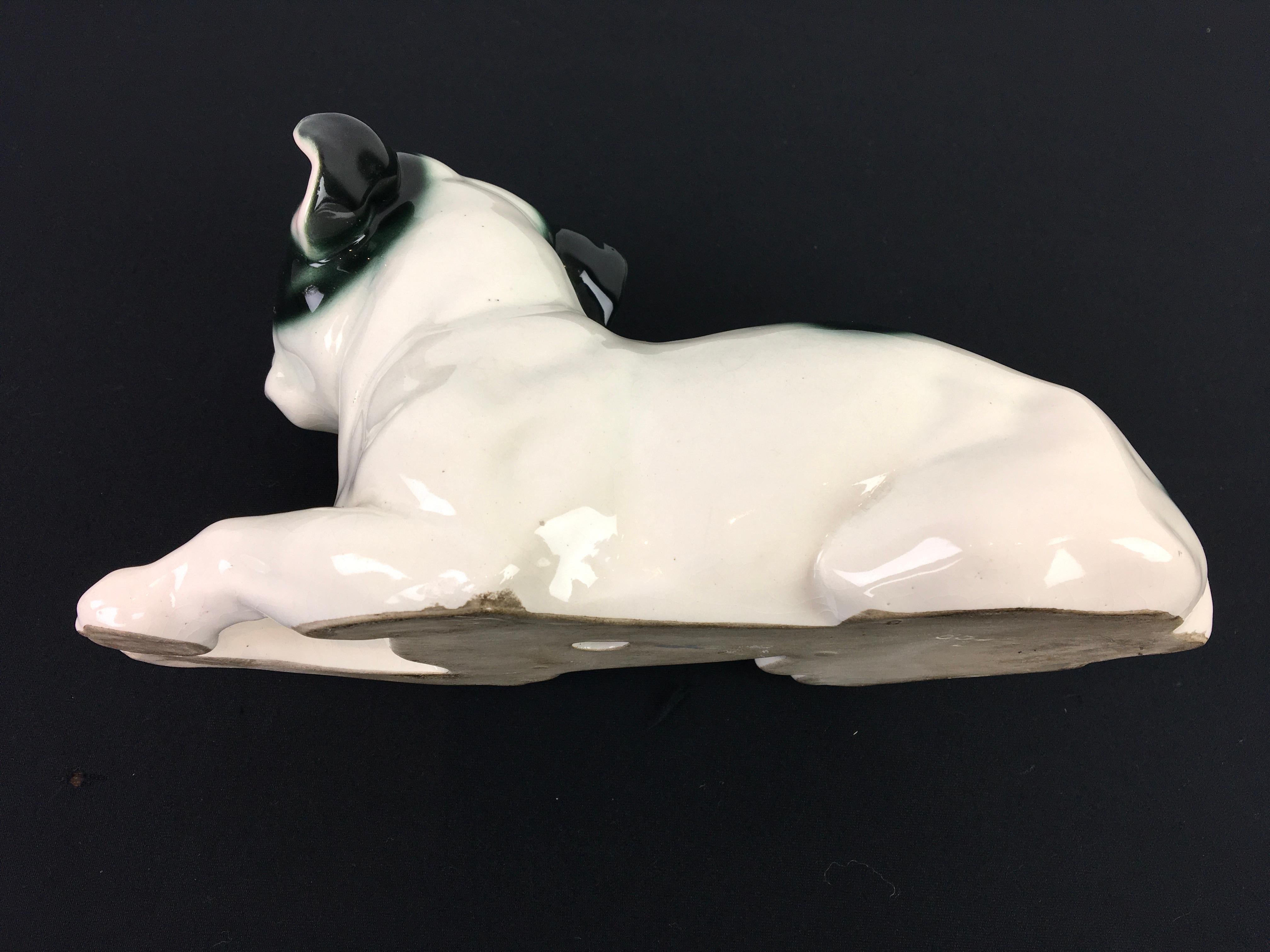 Art Deco Porcelain French Bulldog, Germany, 1930s 14