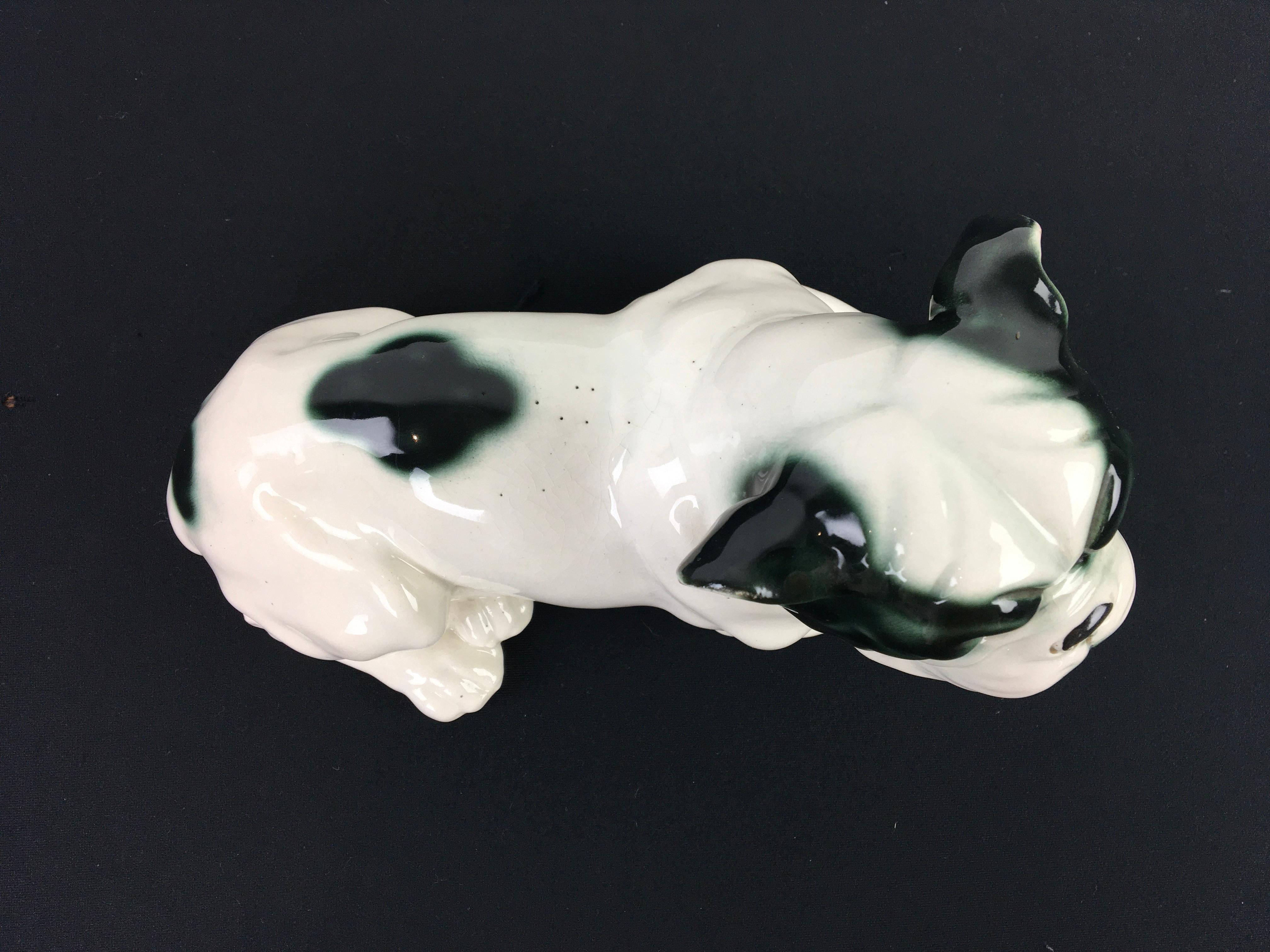 Art Deco Porcelain French Bulldog, Germany, 1930s 1