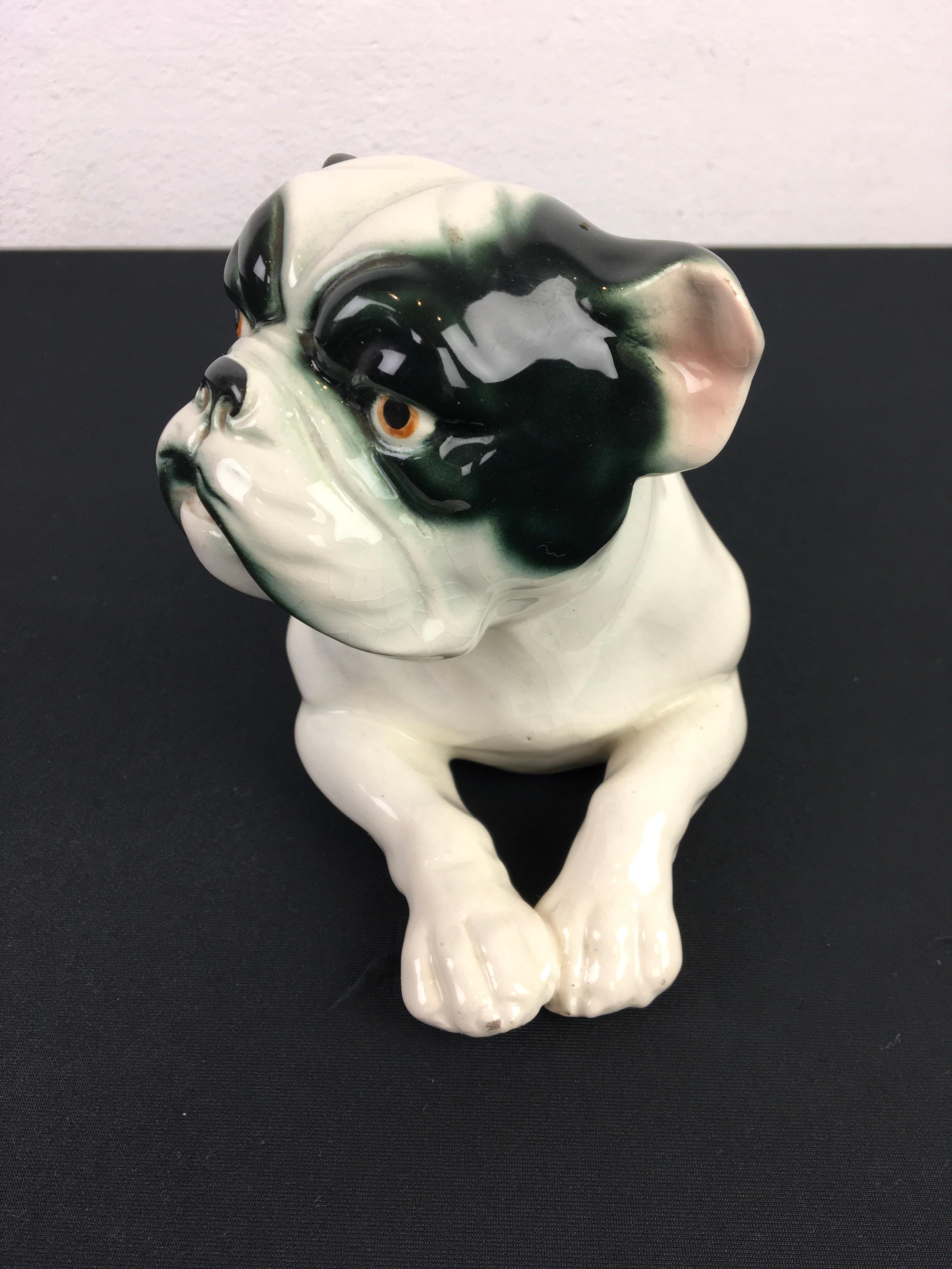 Art Deco Porcelain French Bulldog, Germany, 1930s 2