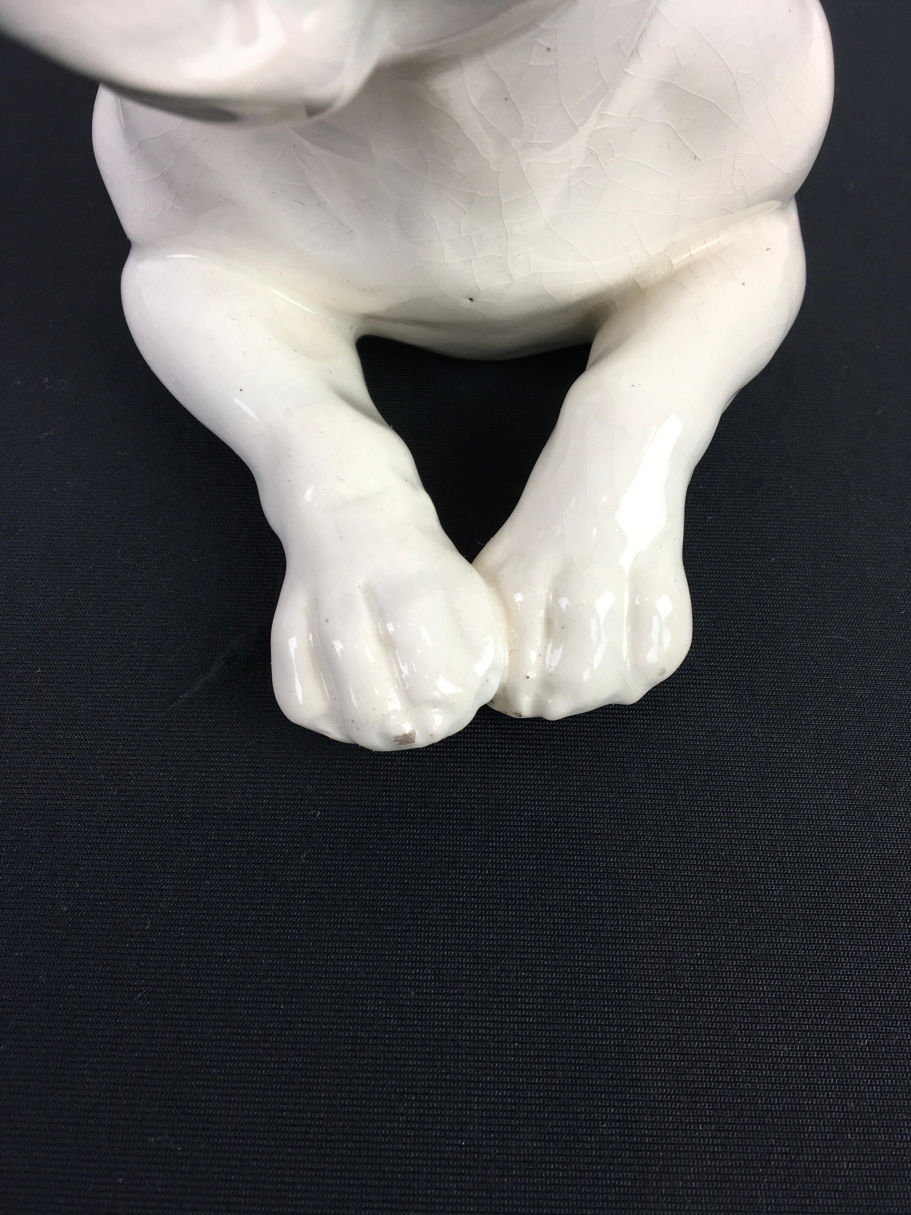 Art Deco Porcelain French Bulldog, Germany, 1930s 3