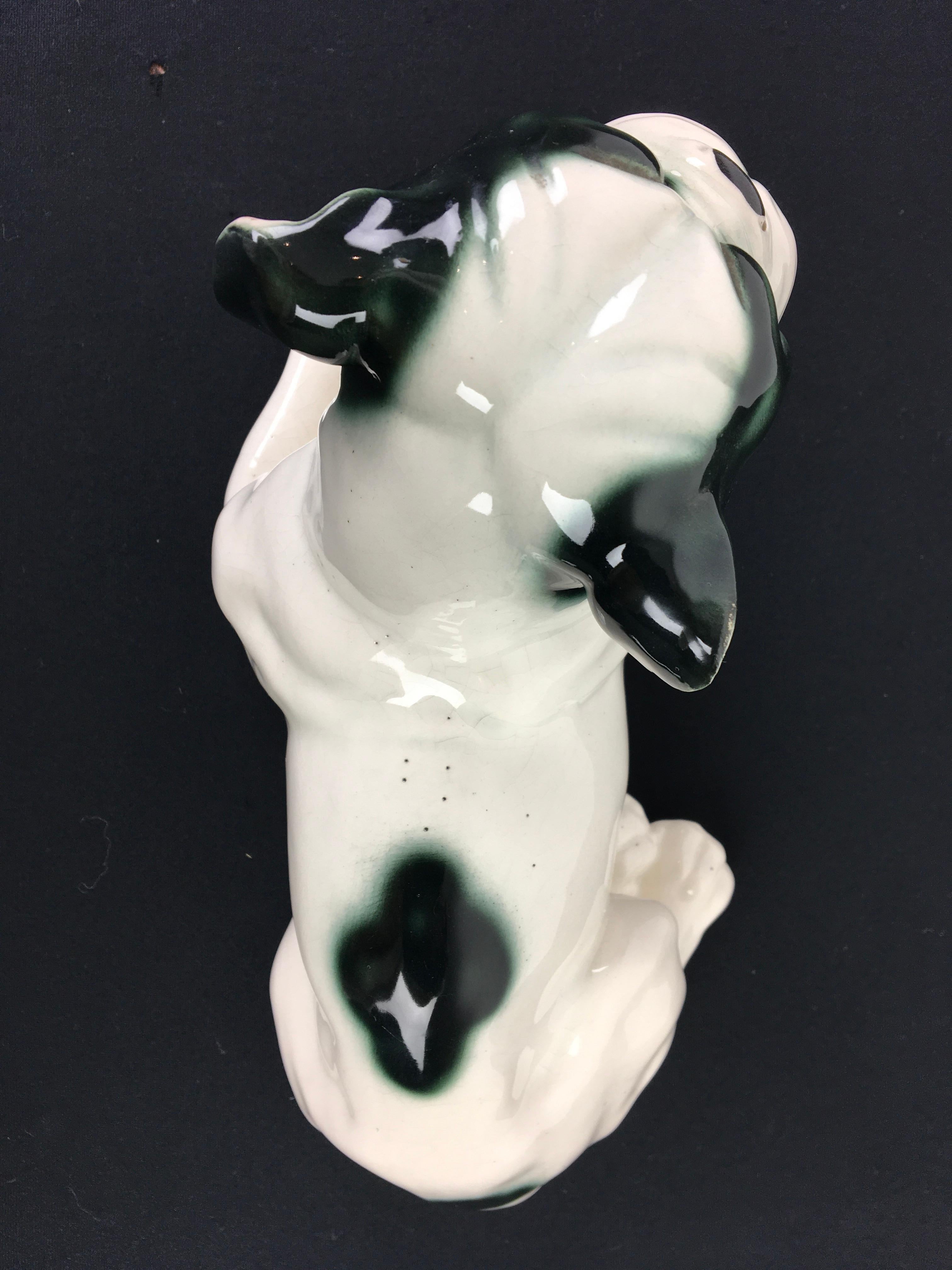 Art Deco Porcelain French Bulldog, Germany, 1930s 4