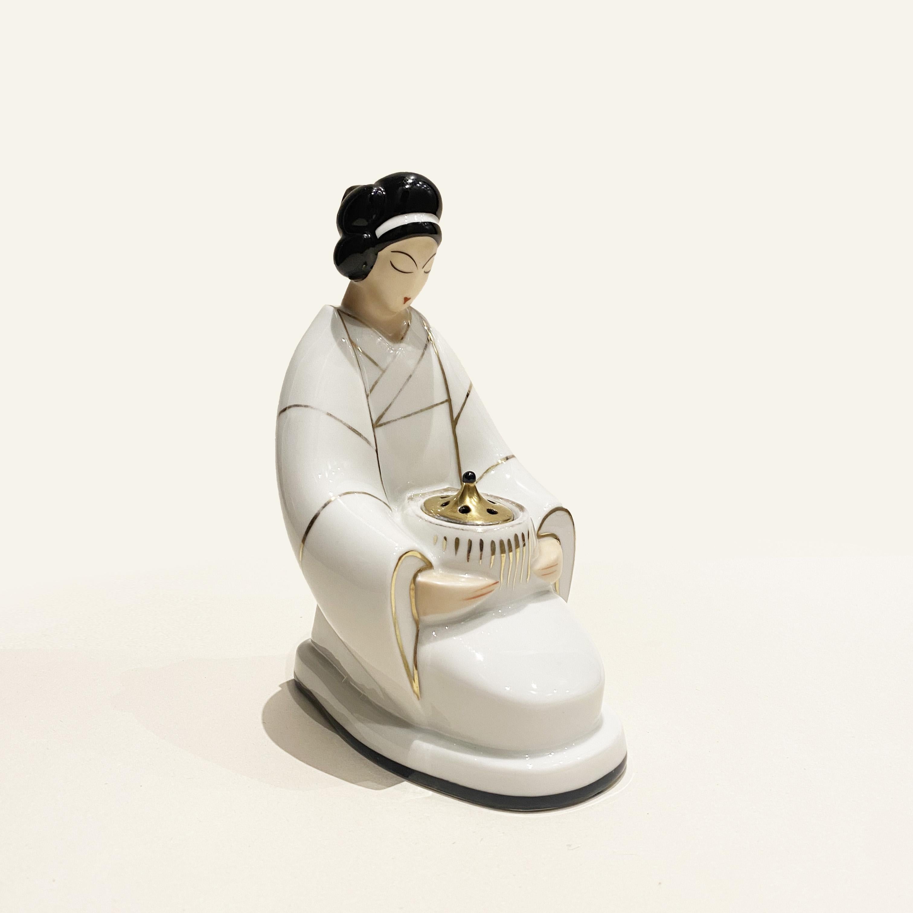 Art Deco Porcelain Geisha 