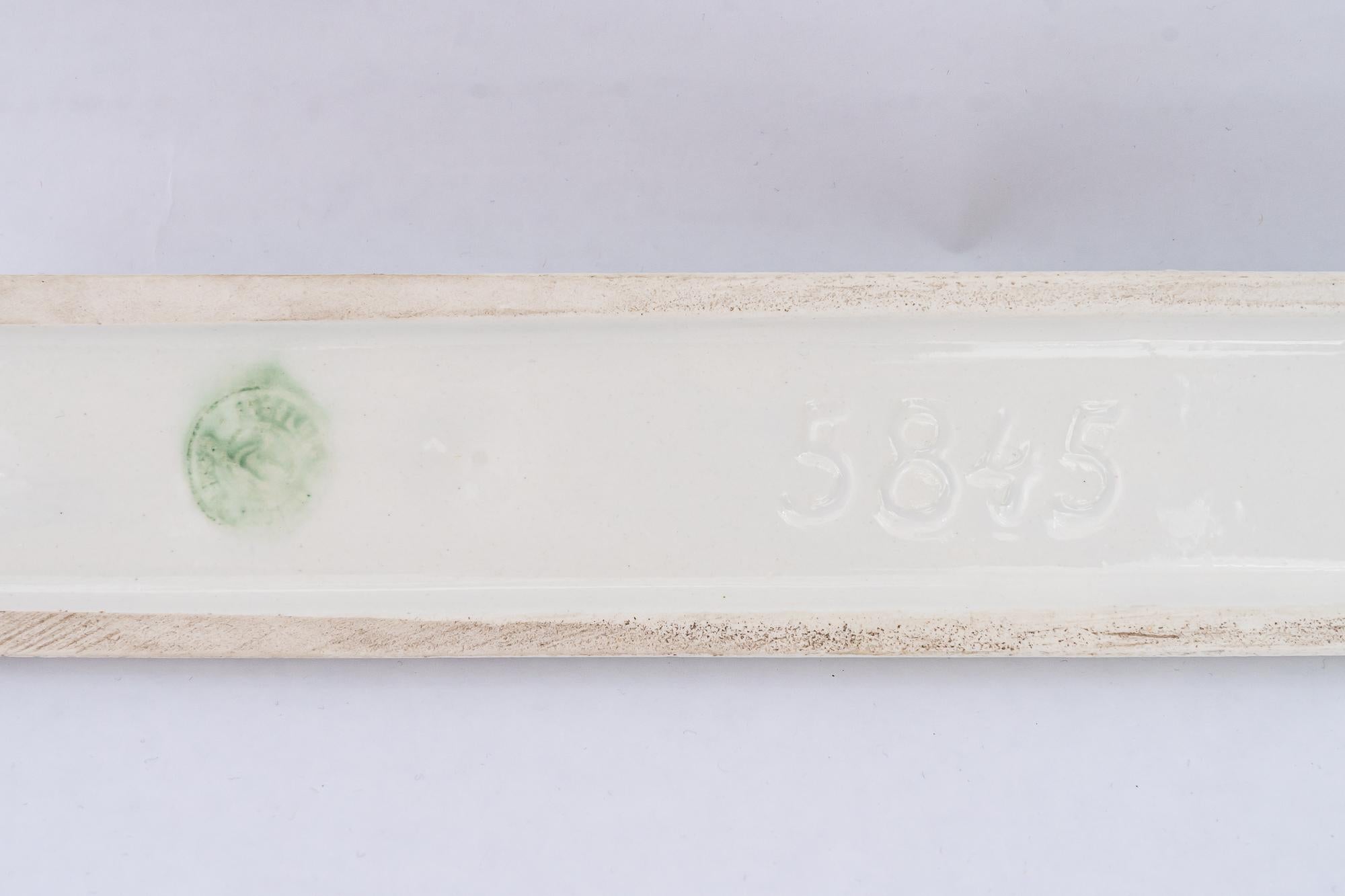 Début du 20ème siècle Planche de cuisine en porcelaine Art Déco vers 1920 en vente
