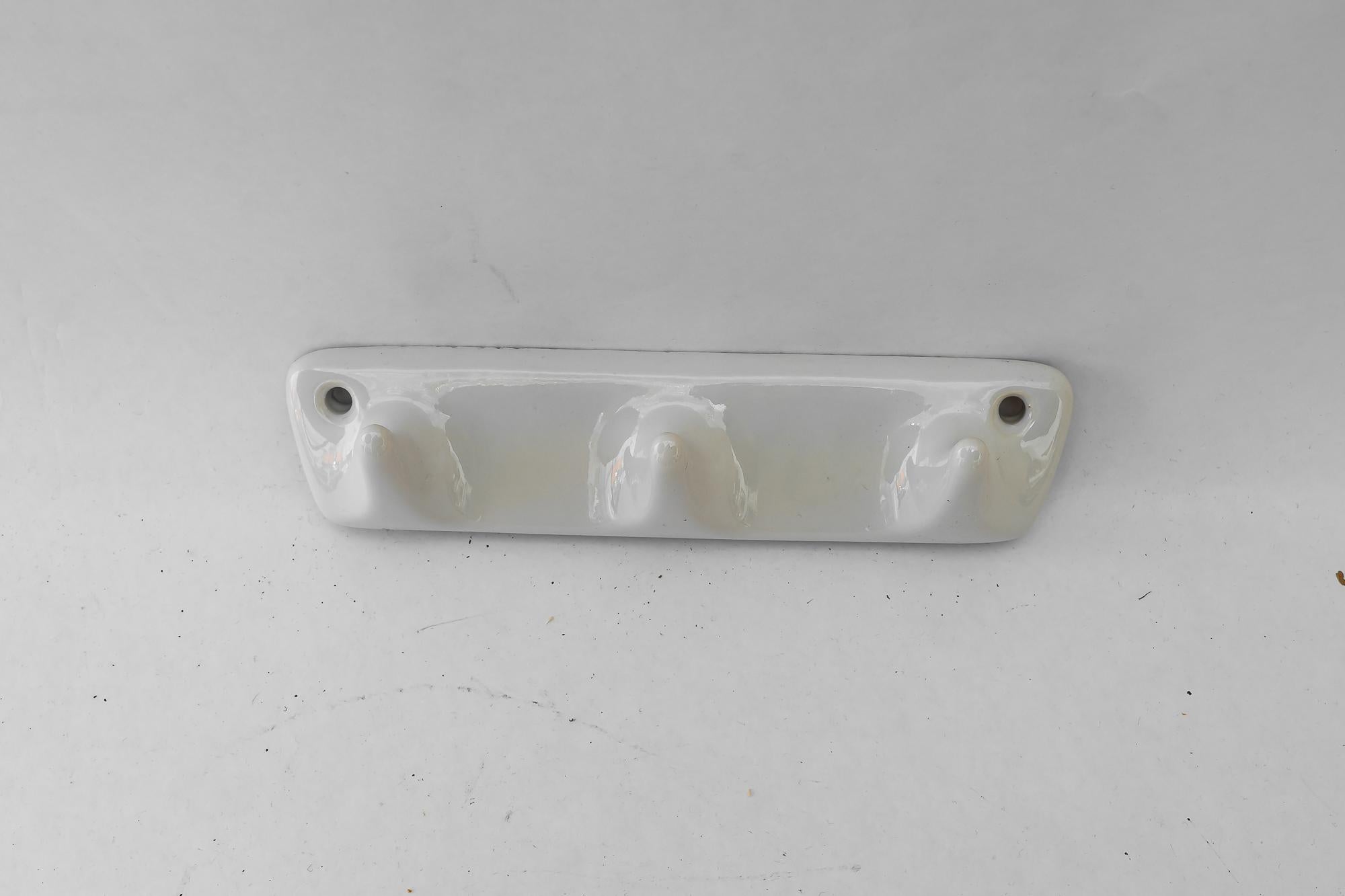 Art Deco Art deco porcelain kitchen wall hooks vienna around 1930s For Sale