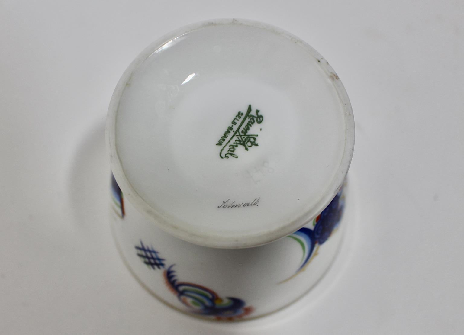 Art Deco Porcelain Lid Box Pagoda Form Rosenthal Selb Bavaria Schwalb Germany In Good Condition For Sale In Vienna, AT