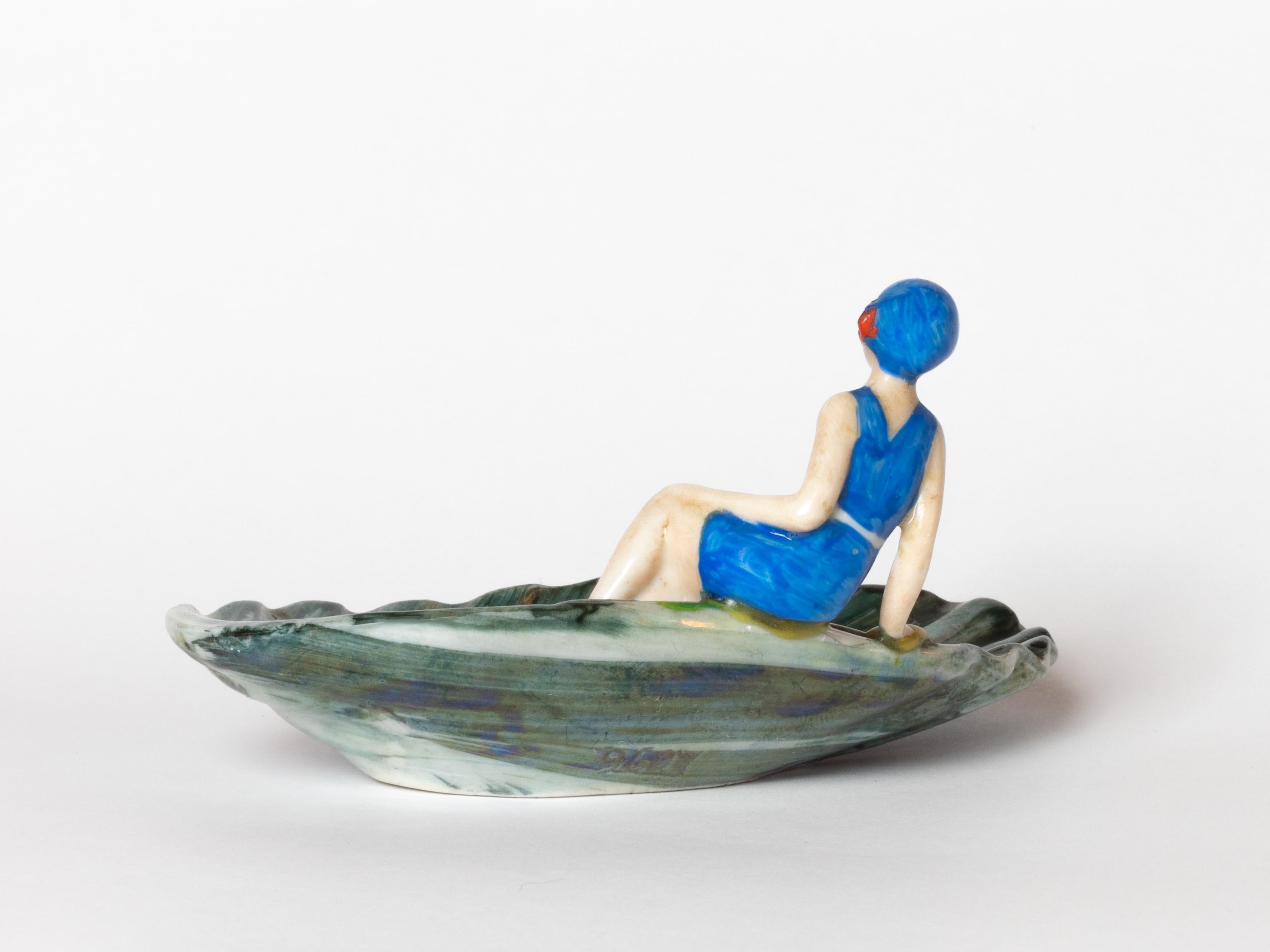 Art Déco Art Deco Porcelain Pin-Up Figurine by Goebel, 1929 in vendita