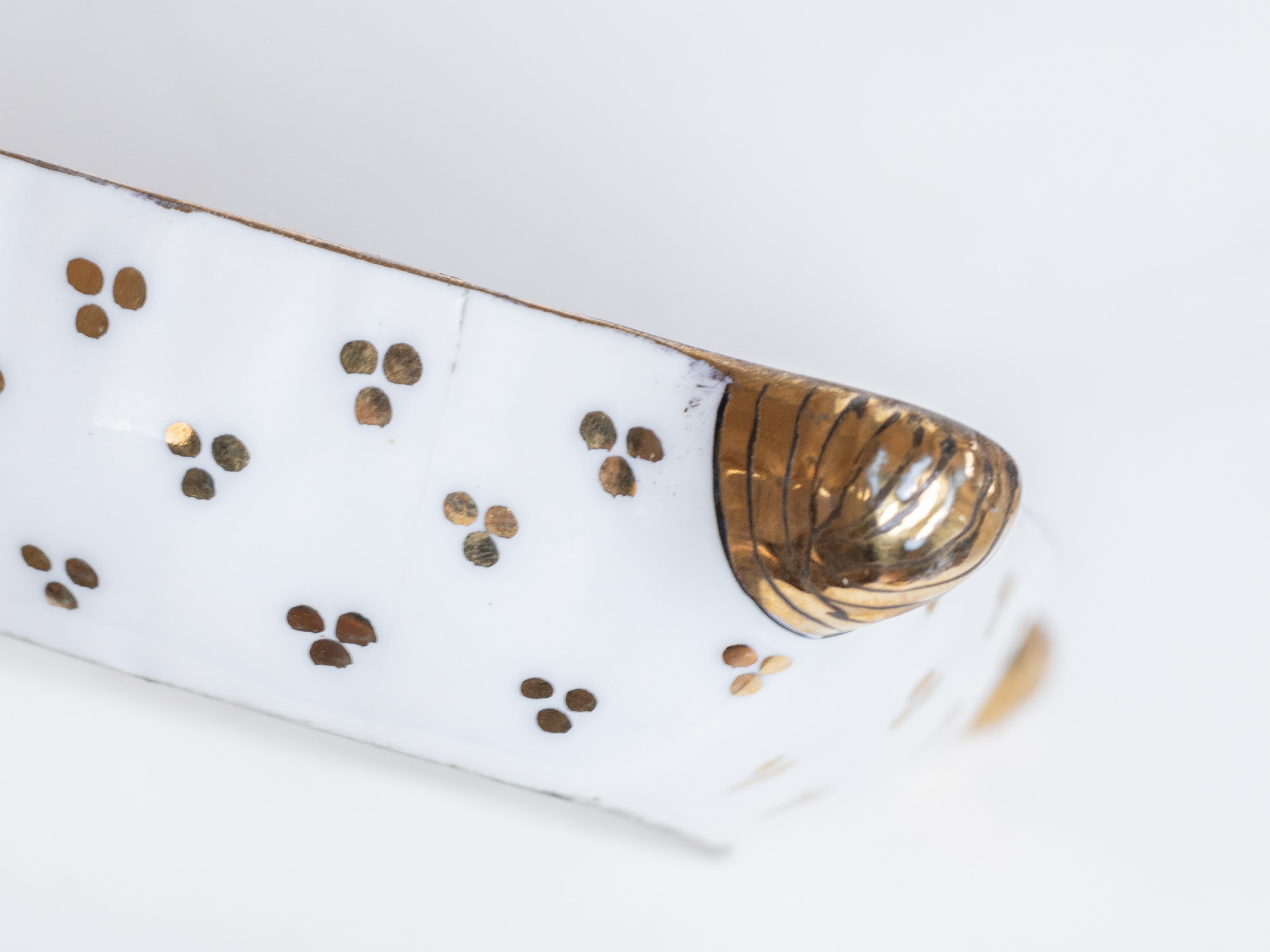 Art Deco Porcelain Powder Jewelry Box With Ladyby Kosso, Germany, 20th Century For Sale 10