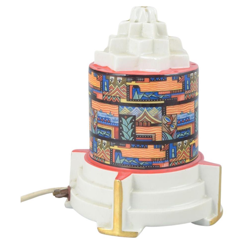 Art Deco porcelain scent lamp with geometric form. Ca. 1930s, Germany. For Sale