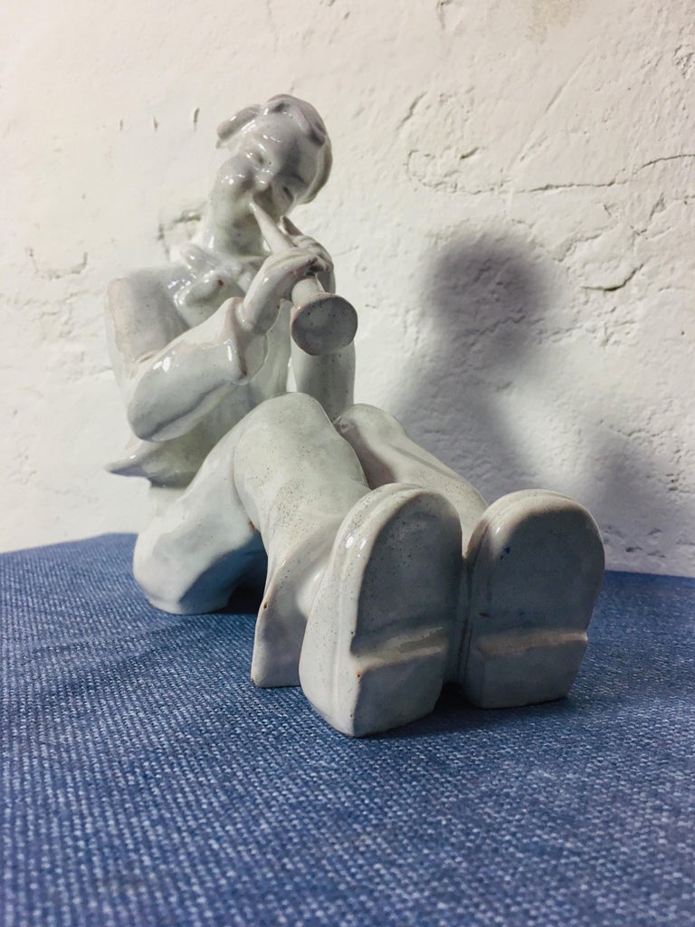 Art Deco Porcelain Sculpture For Sale at 1stDibs