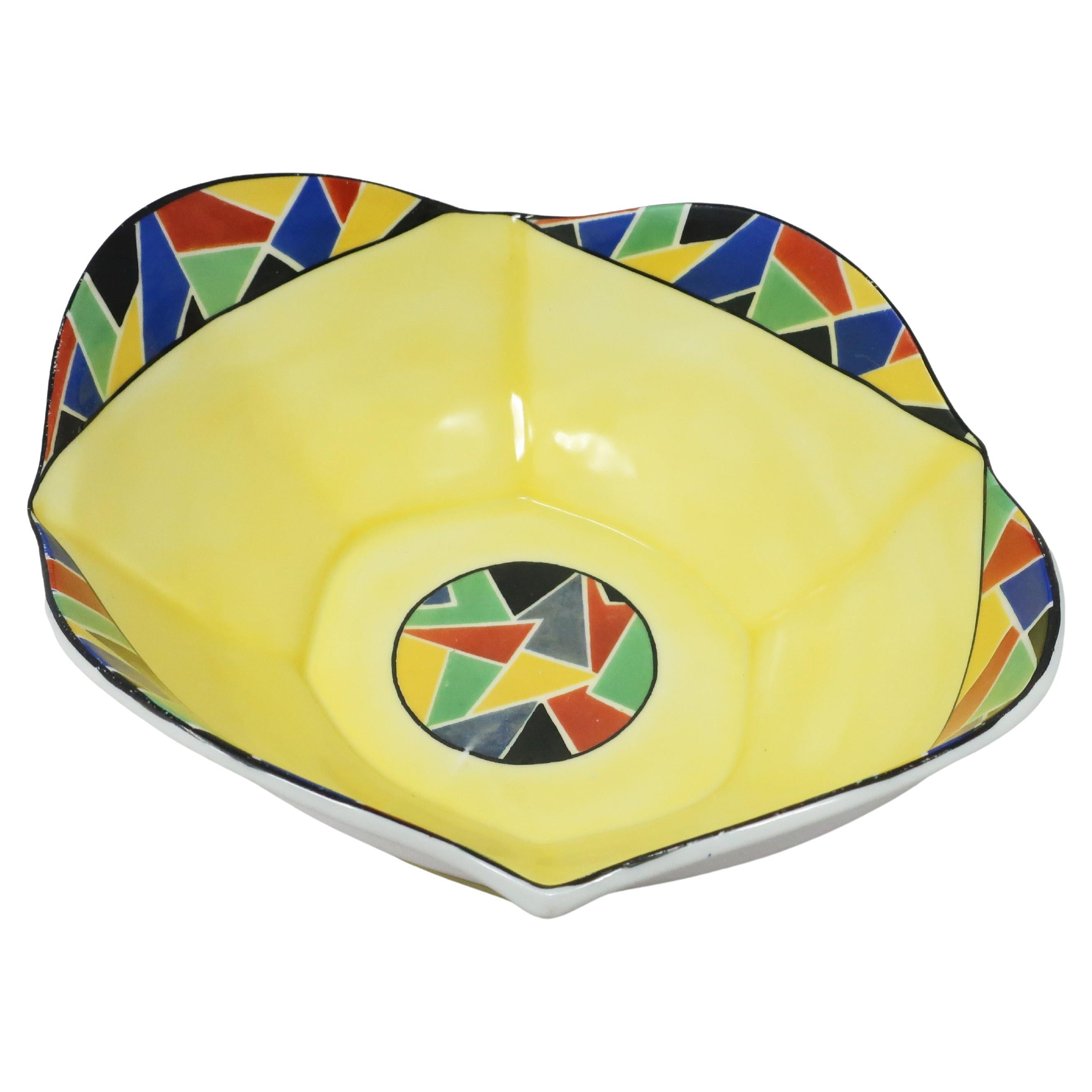 Art Deco Porcelain Serving Bowl by Beyer 
Bock Royal Rudolstadt