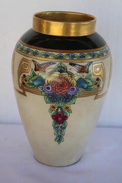 Art-Déco-Porzellanvase von Pearl M. Jones, 10. Februar 1930