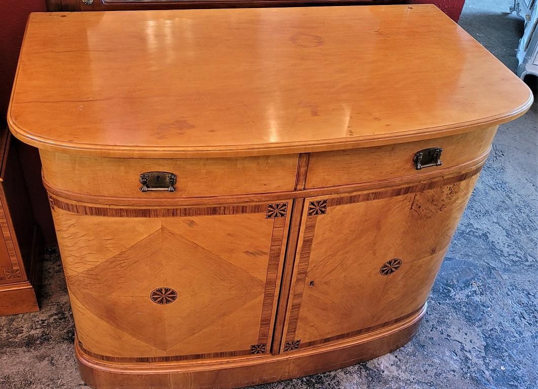 Yew Art Deco Portois and Fix Viennese Credenza For Sale