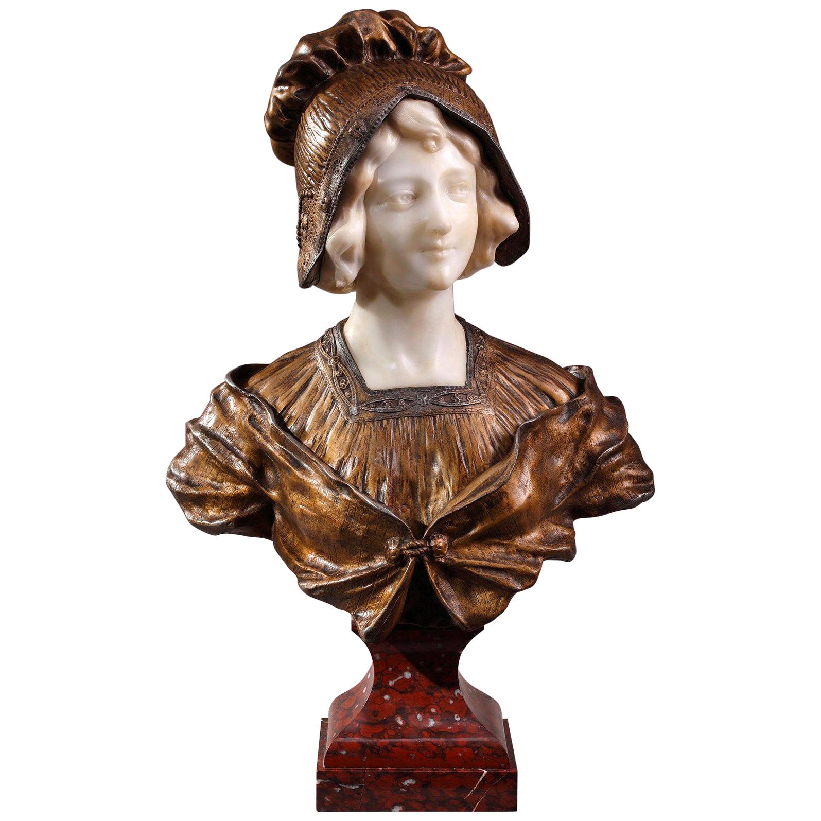 Art Deco Portrait Bust by Affortunato Gory