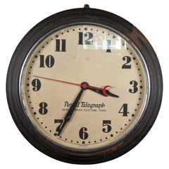 Reloj Sincrono Art Decó Postal Telegráfico c.1930