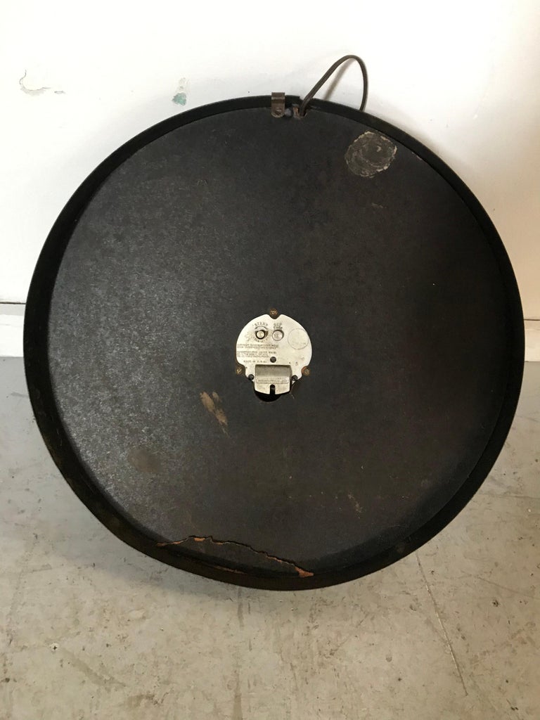 Art Deco Postal Telegraph Wall Clock, Synchronous Hammond Clock Co