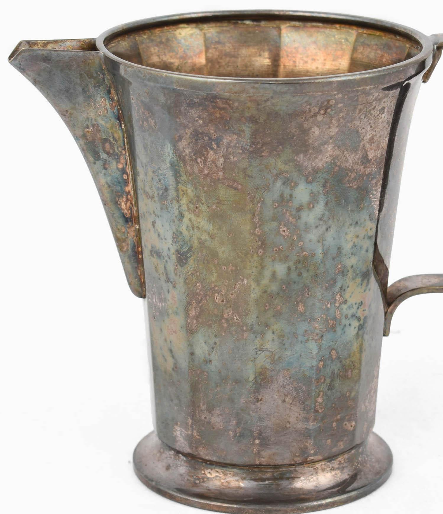 Pot Art déco par Argentor-Werke Rust & Hetzel, Wien, années 1920 Bon état - En vente à Roma, IT