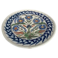 Plato de cerámica Art Decó Iznik Greber, circa 1930