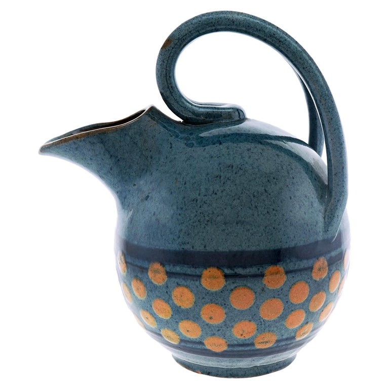 Art Deco Pottery Pitcher by Paul Jacquet For Sale at 1stDibs