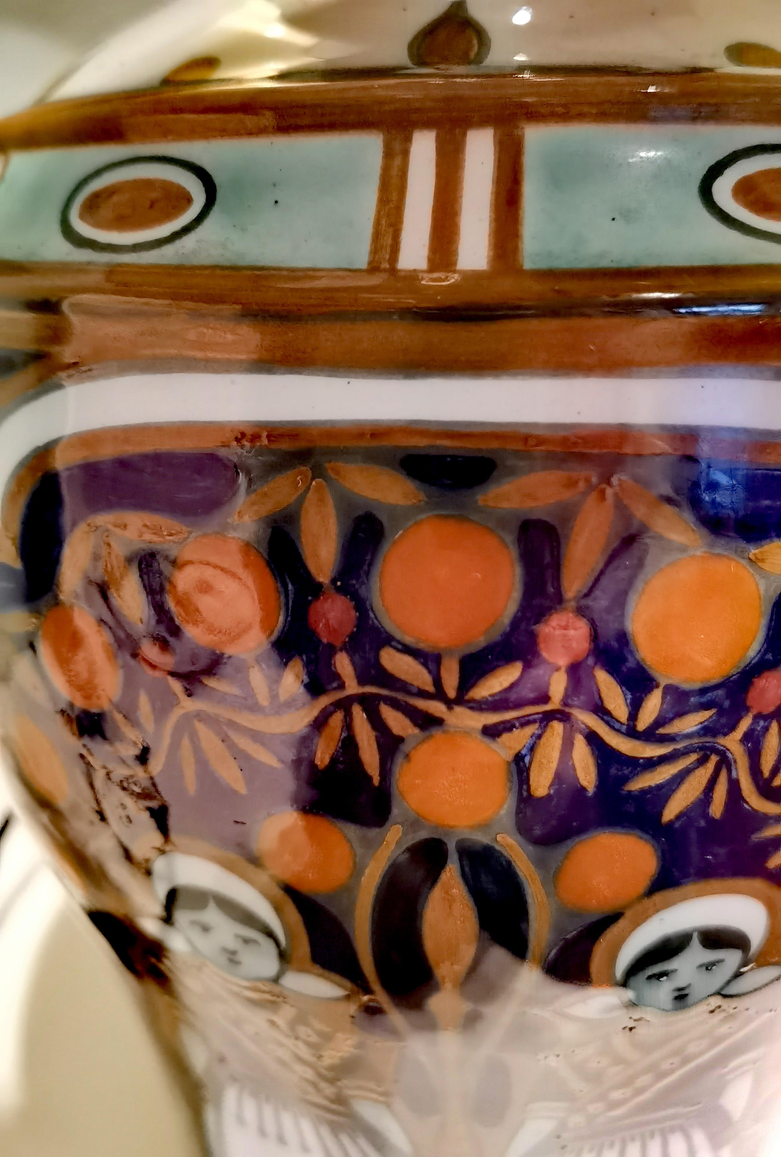 Dutch Art Deco Pottery Table Lamp Ronzeburg/Den Haag Netherlands For Sale