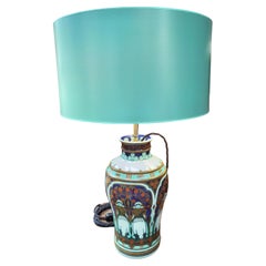Art Deco Pottery Table Lamp Ronzeburg/Den Haag Netherlands