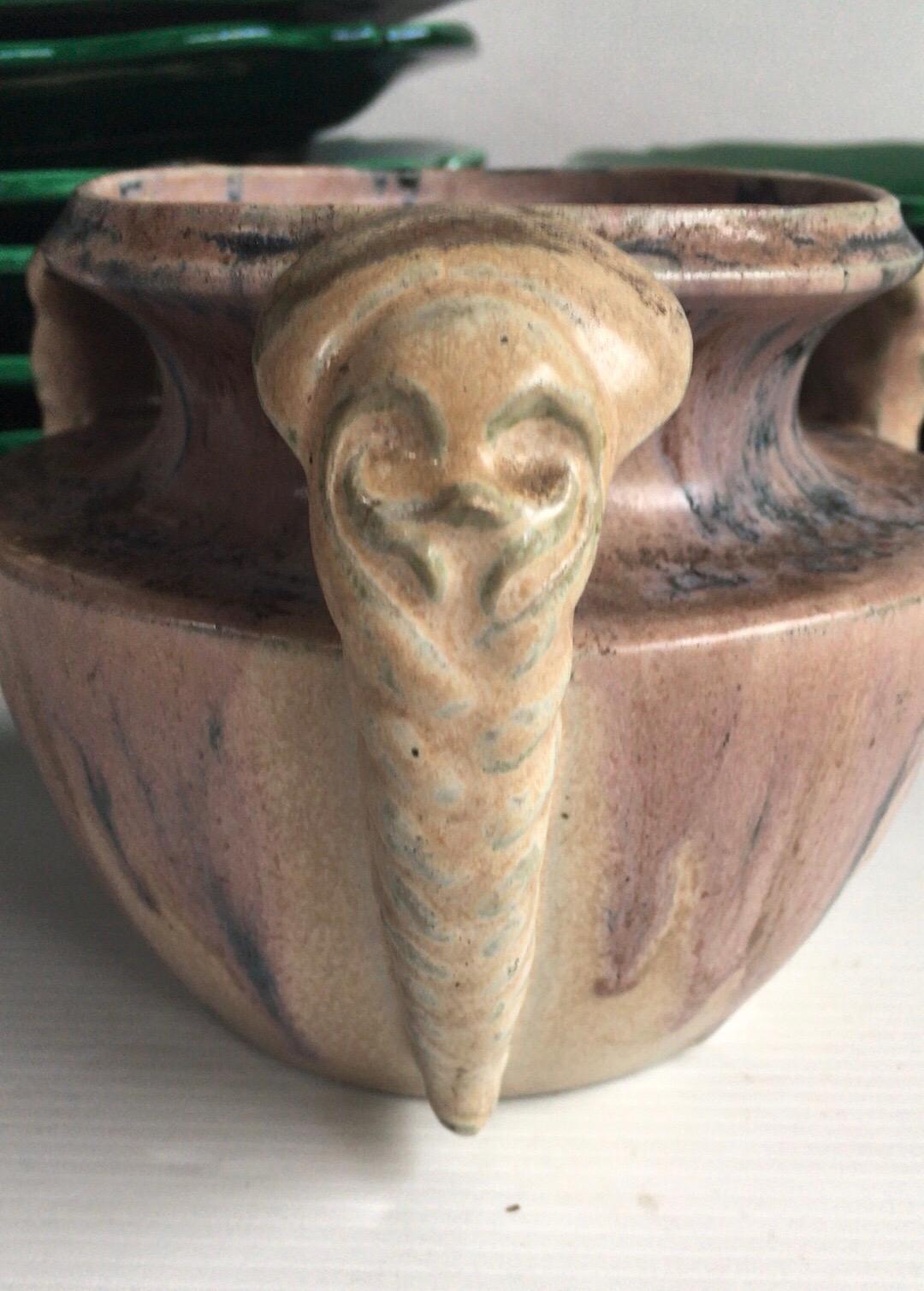 French Art Deco Pottery Vase Charles Greber, circa 1930 For Sale