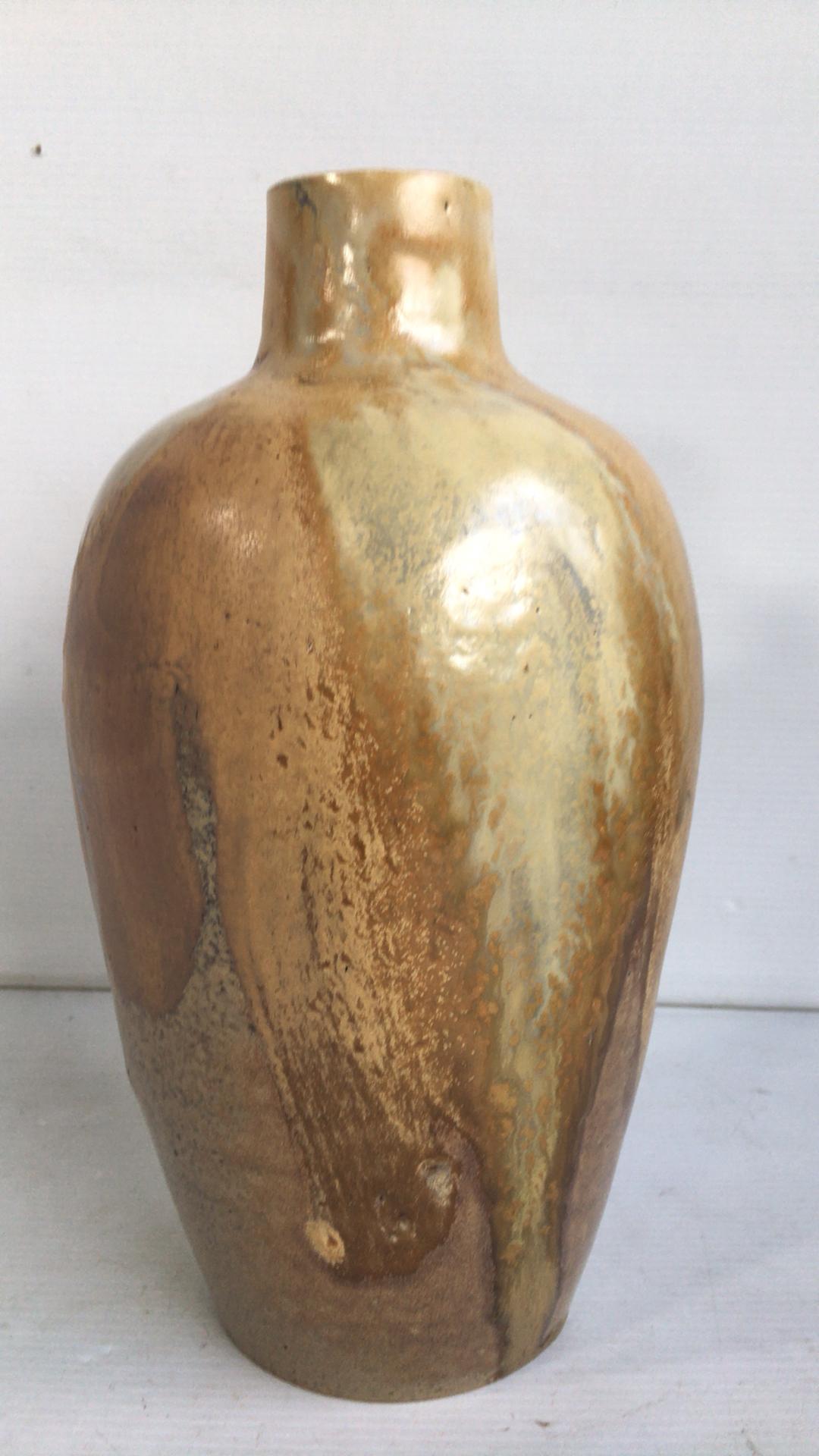 Vase en poterie Art Déco, probablement Delaherche, vers 1930.
  