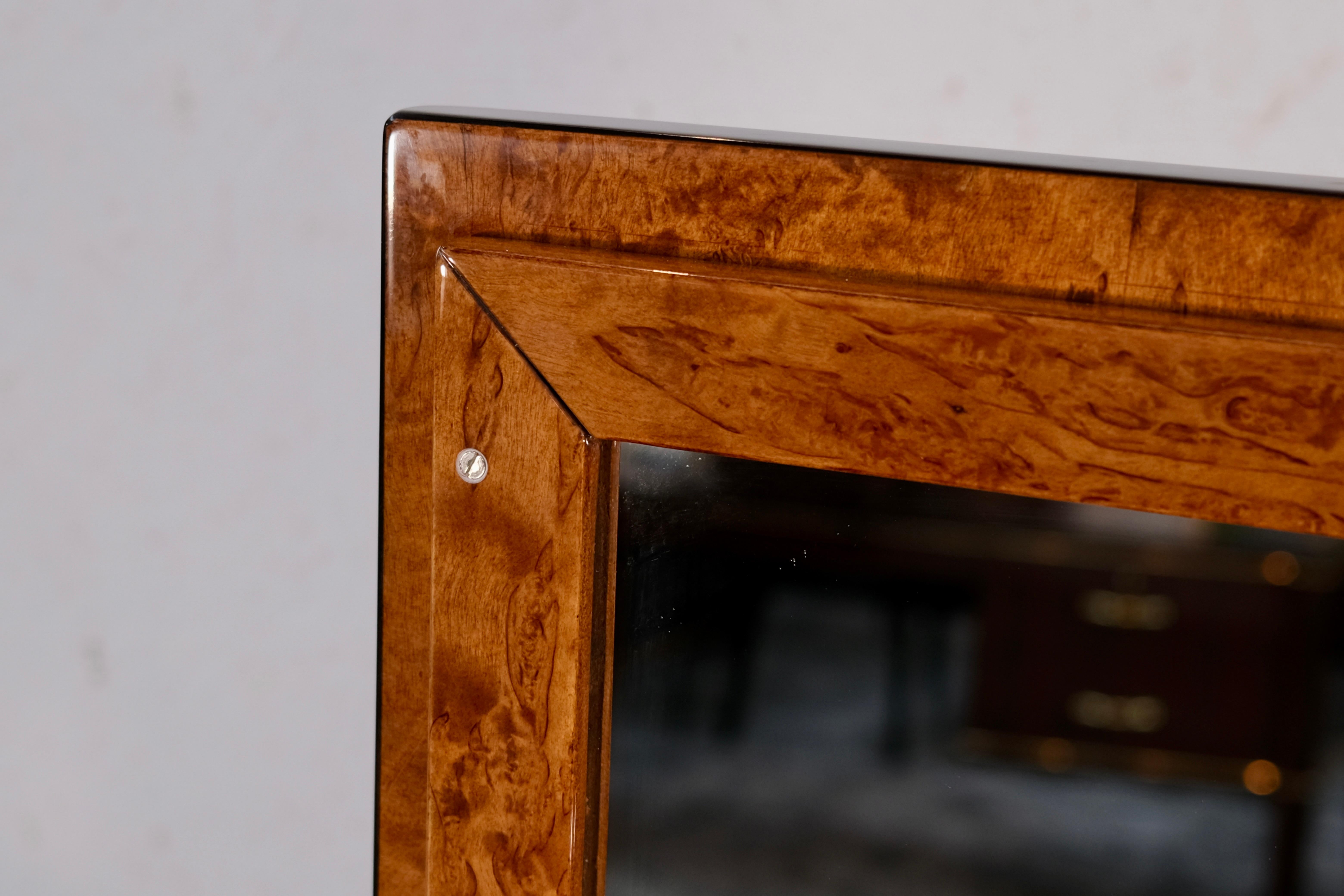 Scrivania Art Déco Poudreuse in legno di betulla e lacca nera, Franchi 1930 in vendita 1