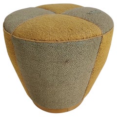 Pouf Art Déco tapissé en tissu d'origine - Jindrich Halabala