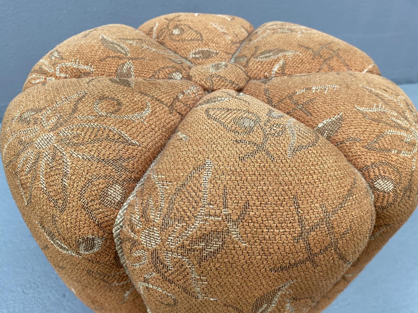Art Deco Pouffe by Jindřich Halabala, 1950s, Czechoslovakia 7