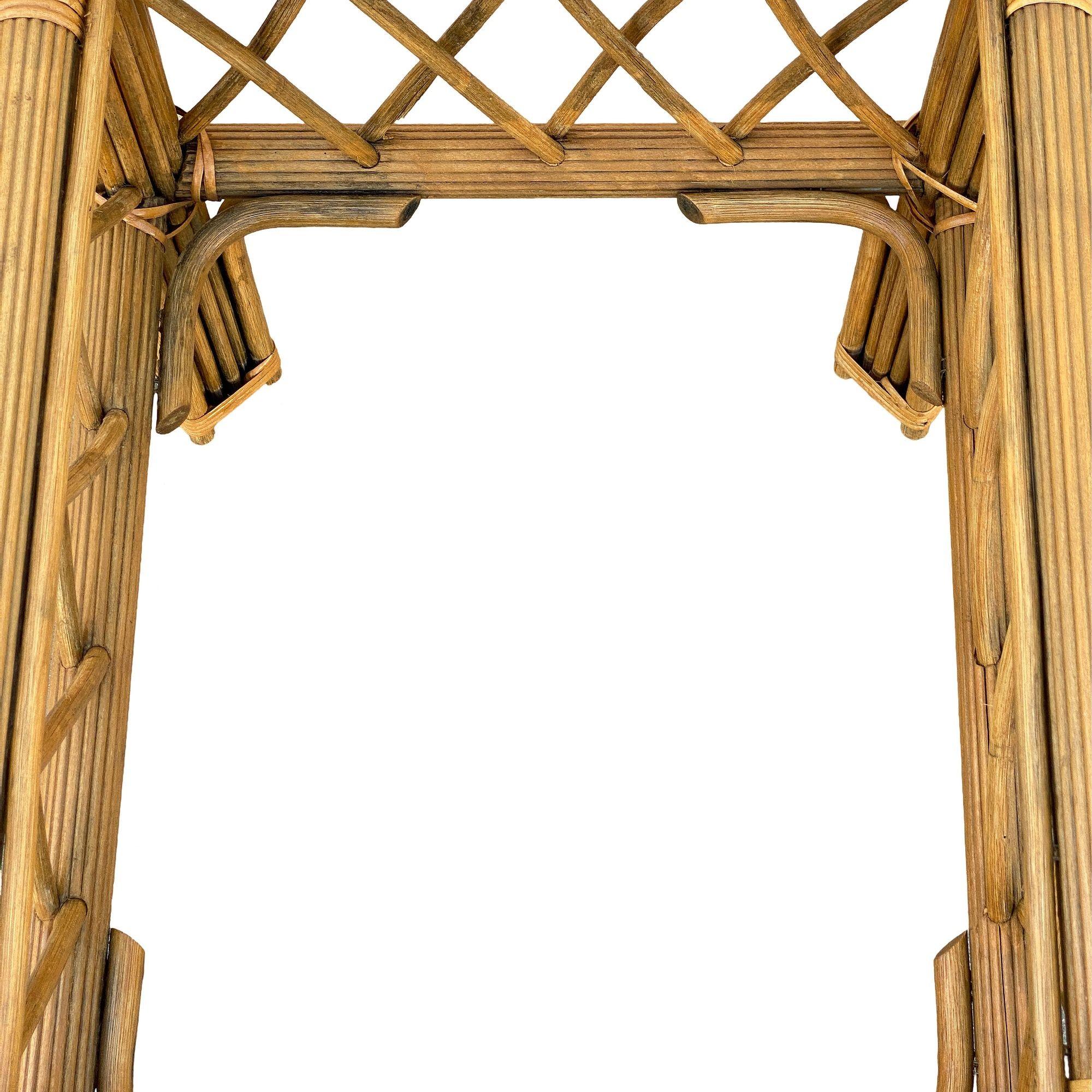Ensemble table basse et table d'appoint Art Déco « President » Stick Reed Rattan en vente 2