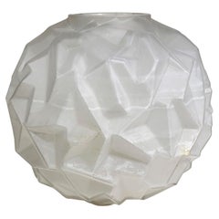 Art-Déco-Vase aus geformtem Glas mit Pressform, ca. 1930er Jahre