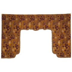 Art Deco Printed Window or Headboard Pelmut Textile