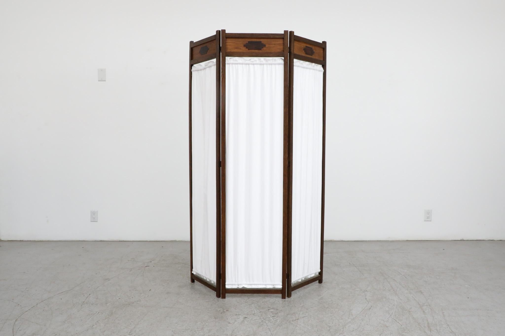 Dutch Art Deco Privacy Screen or Room Divider with Decorative Detail For Sale