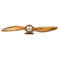 Vintage Art Deco Propeller Desk Clock