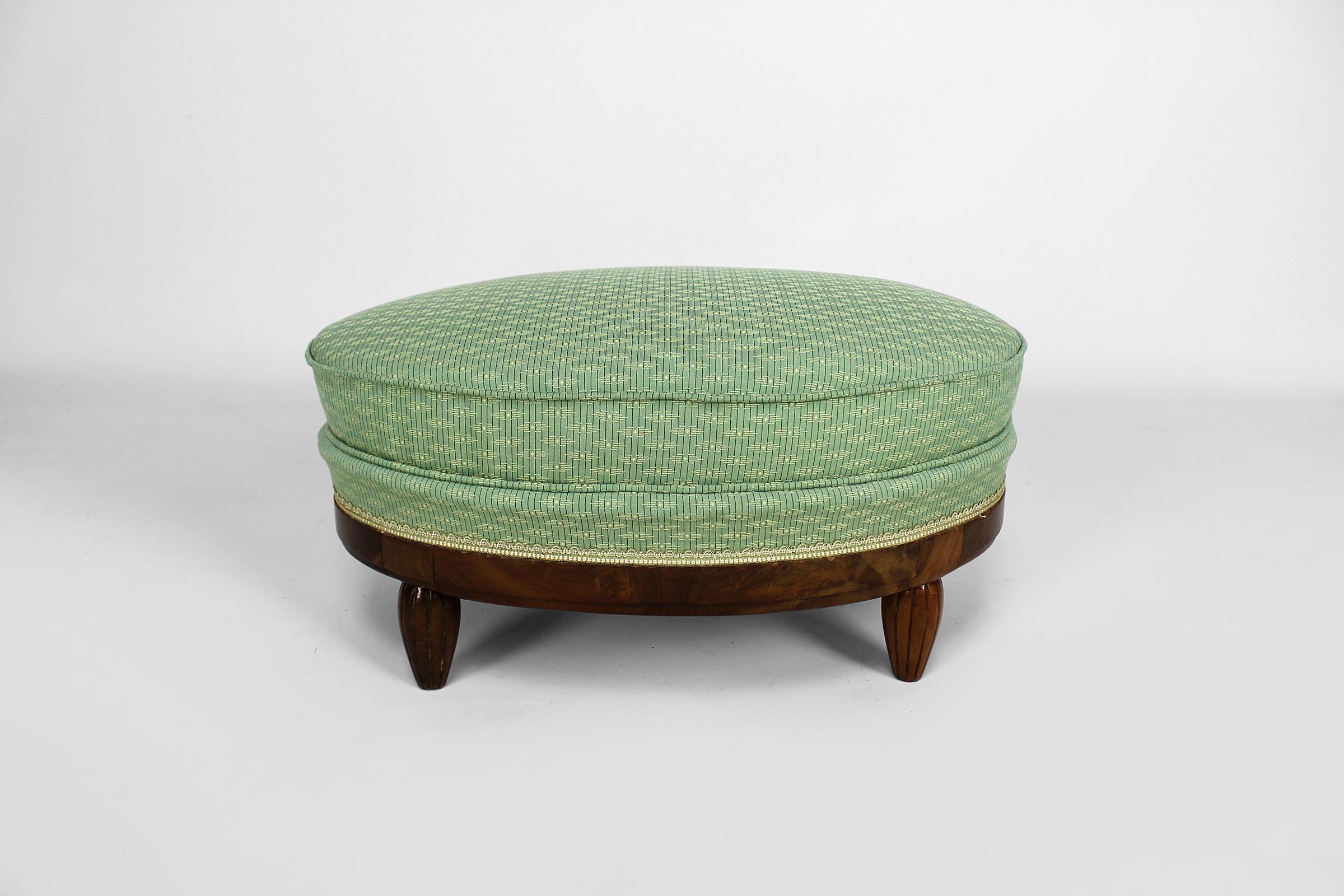 Art Deco Psyche Dressing Table and Pouf by Ateliers Gauthier-Poinsignon, c. 1920 For Sale 12